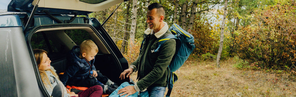 new vehicle dad with kids
