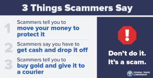 3 things scammers say