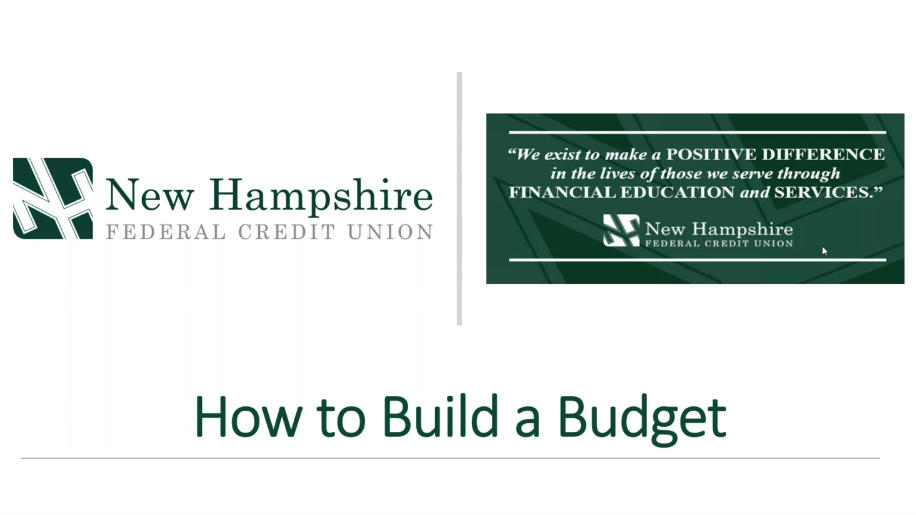 click play to watch How to Build a Budget