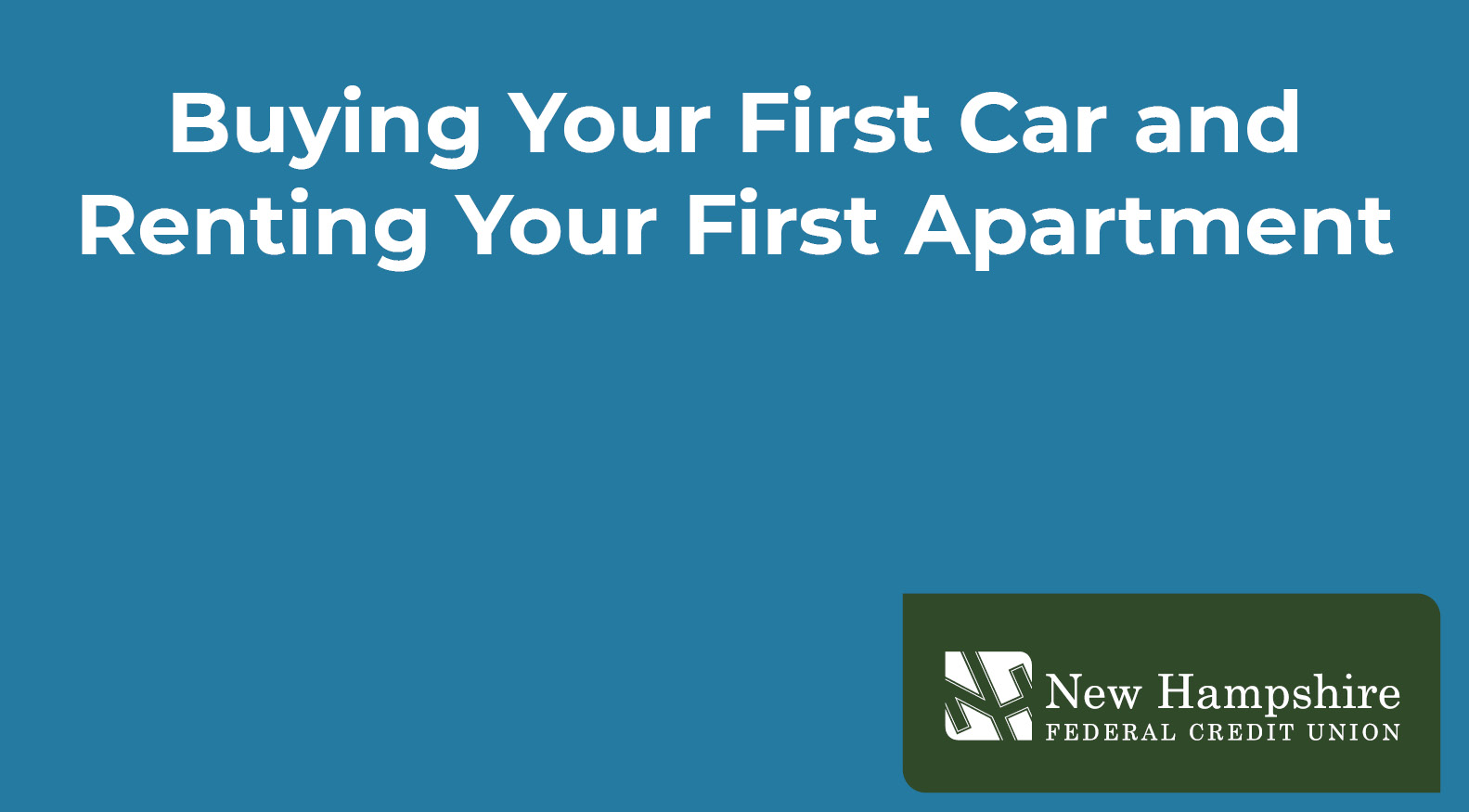 Buying Your First Car and Renting Your First Apartment - click to play