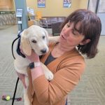 picture of puppy and Kim